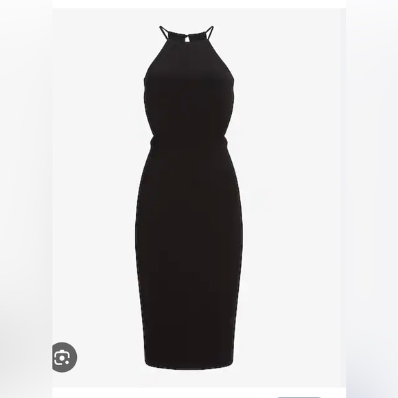 Express Body Contour High-Neck Cutout Sheath Dress - Picture 4 of 8